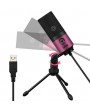 Fifine Premium Condenser USB Connected Recording Microphone - Rose Red