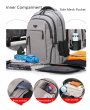 17.3" Inch Laptop Multi--Function Backpack Bag - Black