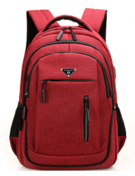 17.3" Inch Laptop Multi--Function Backpack Bag - Red