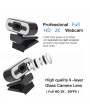 Dynamic HD 2k Auto Focus Webcam with Microphone & Light