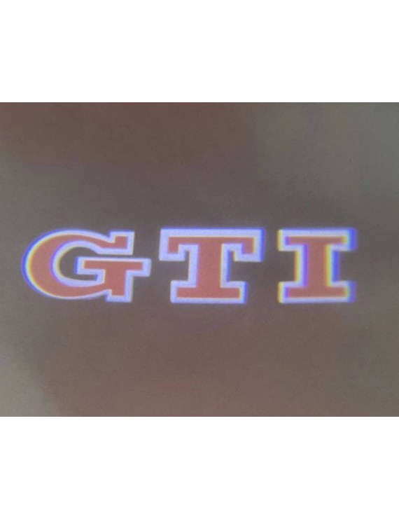 Red GTI LED Car Door Projector Welcome Lights