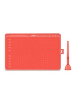 HUION HS611 Graphic Digital Drawing Tablet - Coral Red
